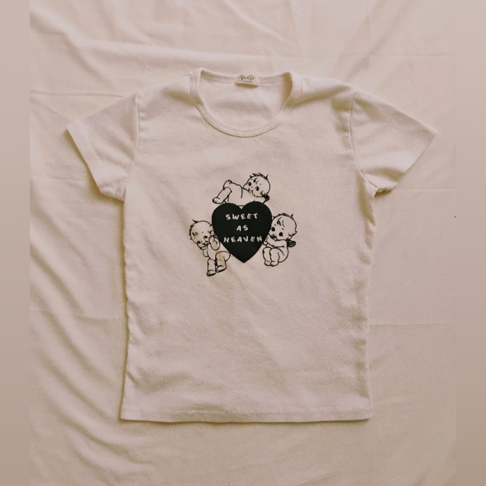 Brandy Melville angel baby tee